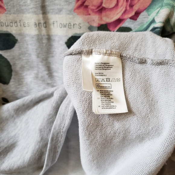 French terry print top - Picture 4 of 4